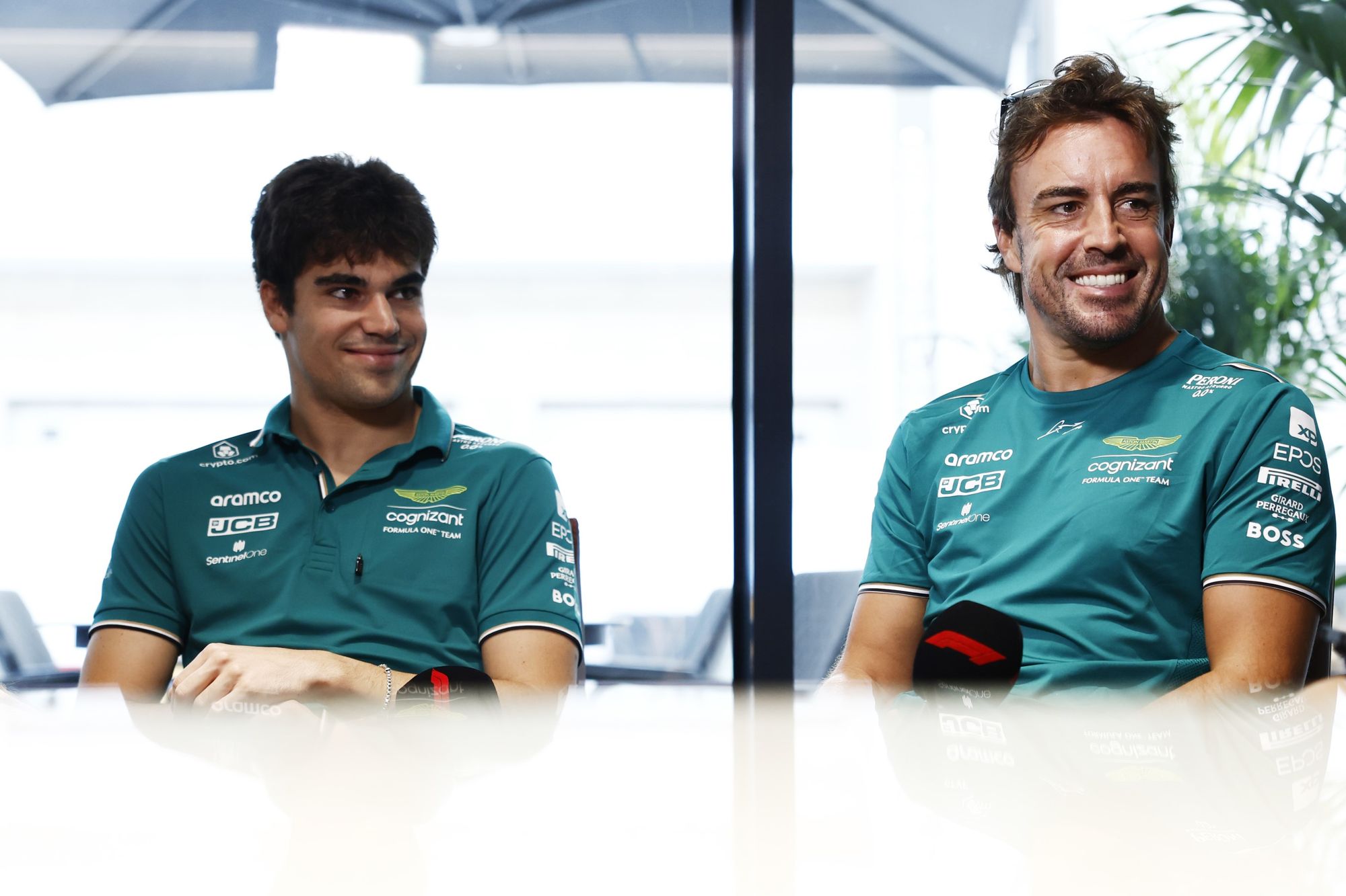 Lance Stroll and Fernando Alonso, Aston Martin, F1