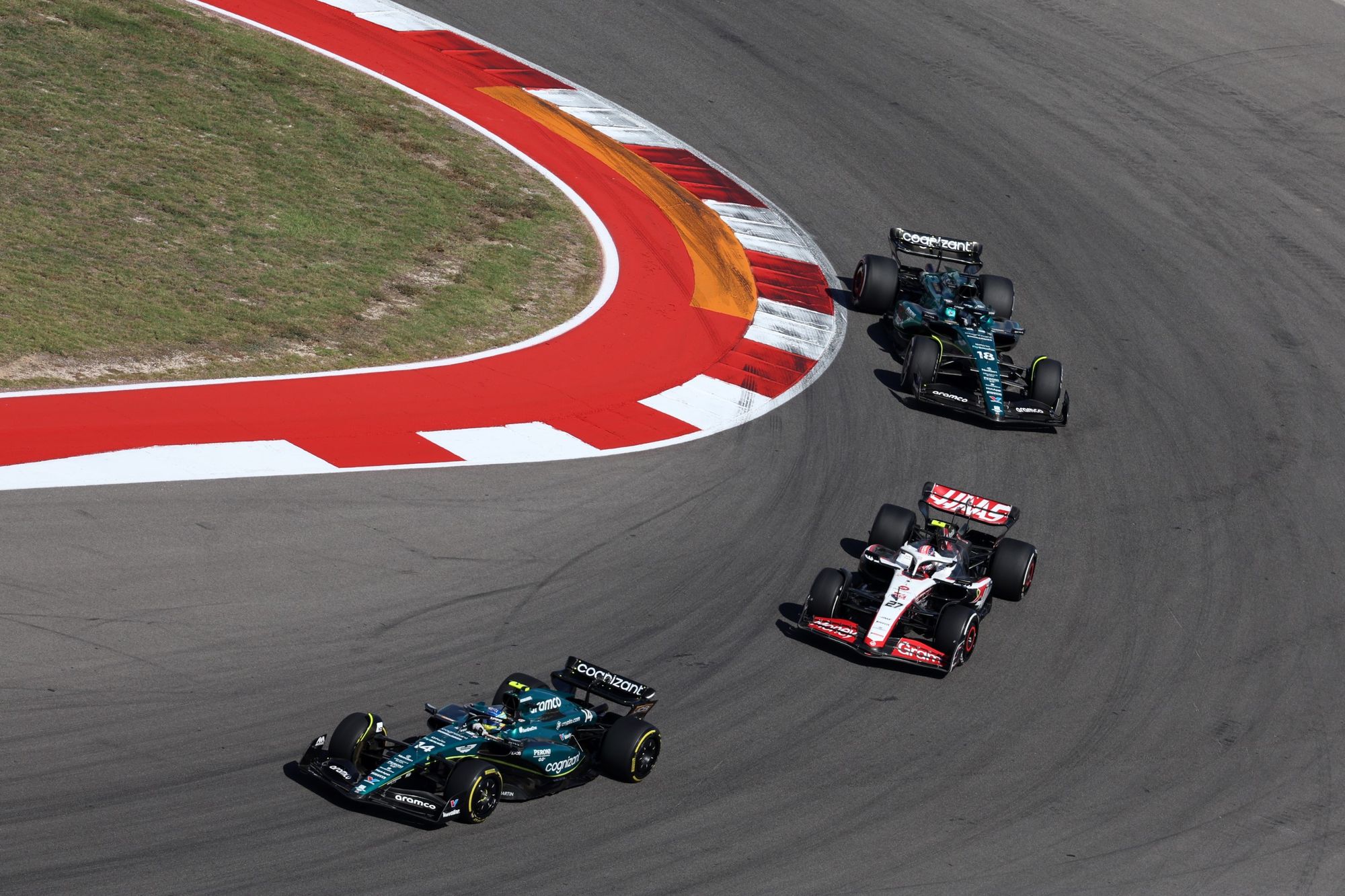 Fernando Alonso, Aston Martin, Nico Hulkenberg, Haas, Lance Stroll, Aston Martin, F1